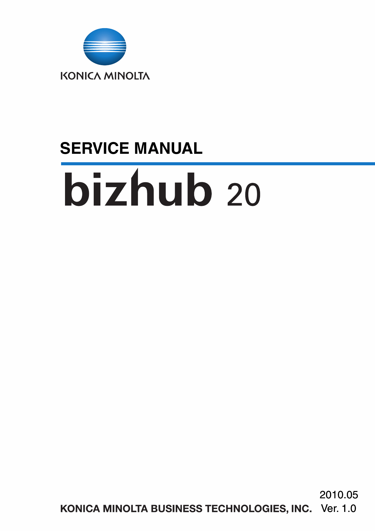 Konica-Minolta bizhub 20 Service Manual-1
